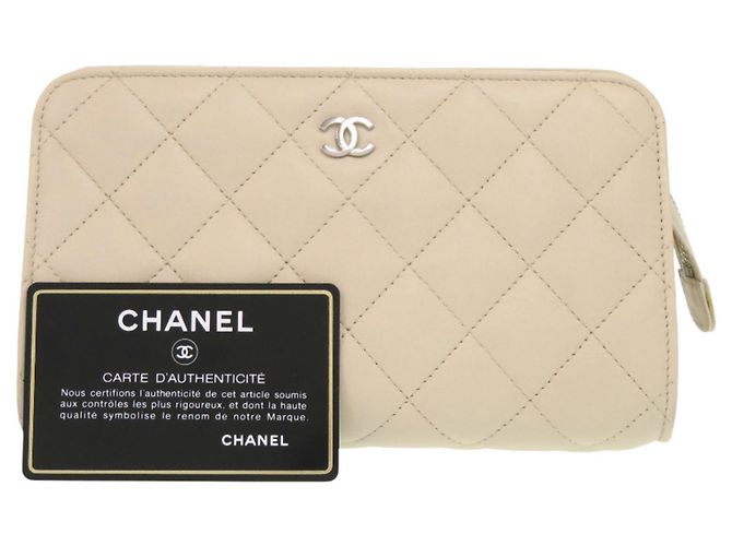 Timeless Chanel Matelassé Lammfell Tasche Roh - Ansicht 2