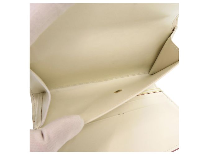 Cartera Larga Louis Vuitton en Cuero Blanco - vista 5