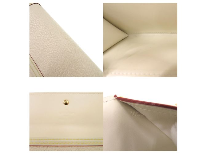 Cartera Larga Louis Vuitton en Cuero Blanco - vista 7