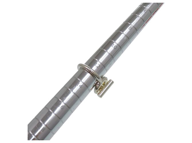Hermès Echappé Silber 925 Bandring Größe 54 Golden - Ansicht 6