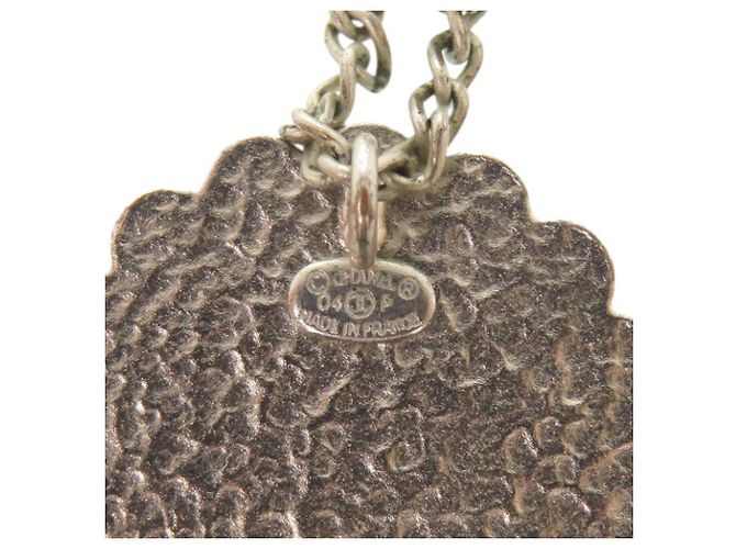 Collana in argento con motivo floreale Coco Mark di Chanel - vista 6
