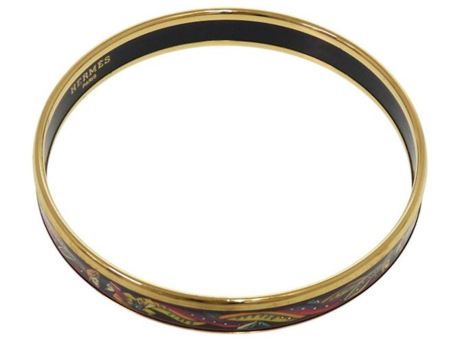 Pulseira PM de esmalte preto e dourado Hermès - vista 6