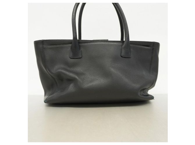 Chanel Executive Leder Tote Tasche Schwarz - Ansicht 14