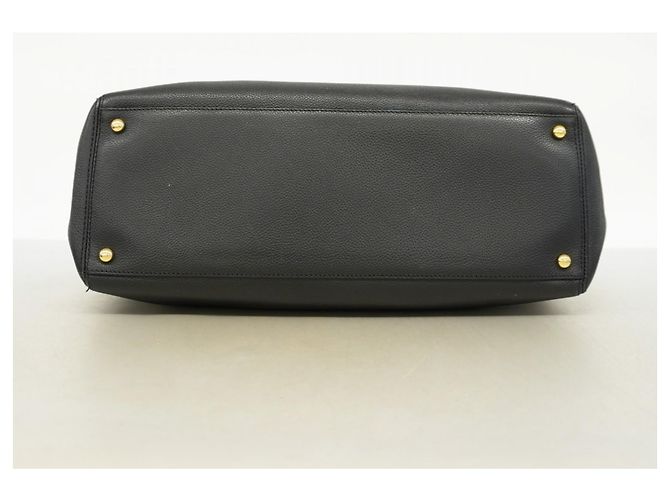 Chanel Executive Leder Tote Tasche Schwarz - Ansicht 3