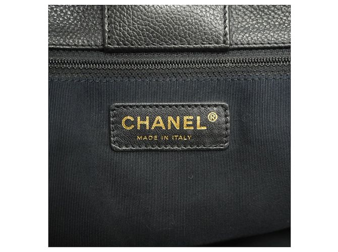 Chanel Executive Leder Tote Tasche Schwarz - Ansicht 5