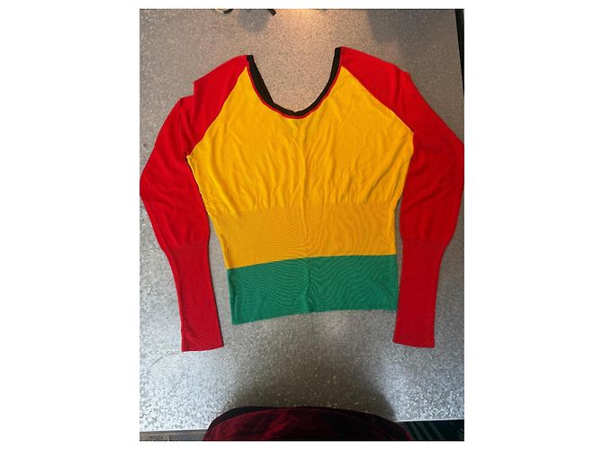Balenciaga Viskosepullover Gelb - Ansicht 2