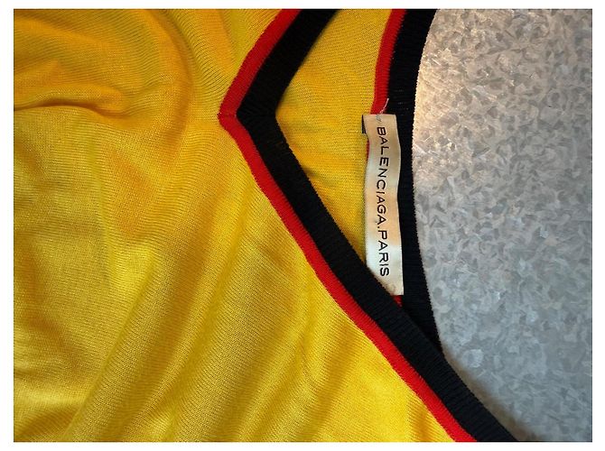 Balenciaga Viskosepullover Gelb - Ansicht 5