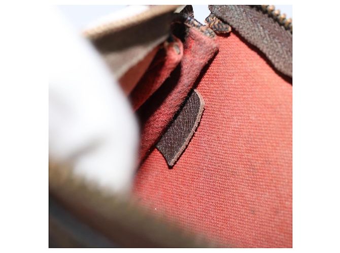 Mini pochette accessori Damier Canvas Louis Vuitton Marrone - vista 7