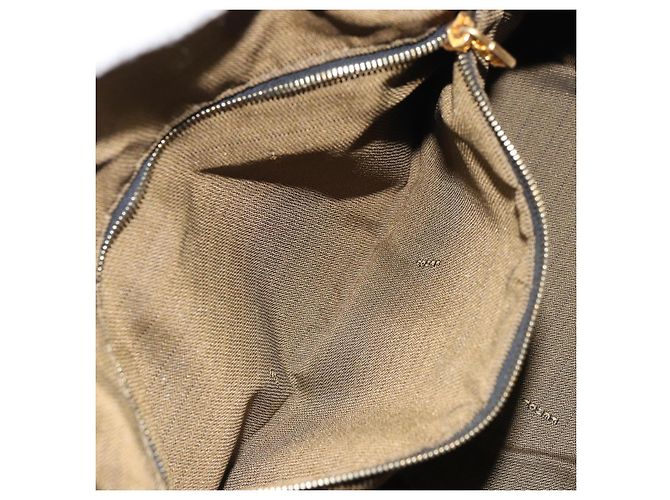 FENDI Zucca Canvas Handtasche Braun Schwarz Auth 160054 - Ansicht 22