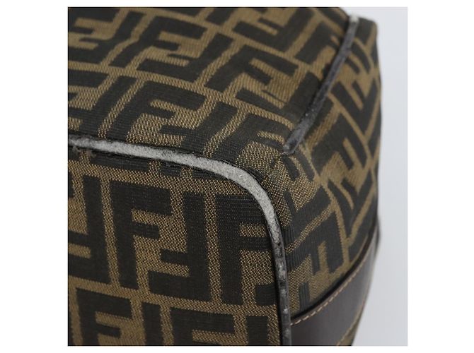 FENDI Zucca Canvas Handtasche Braun Schwarz Auth 160054 - Ansicht 9