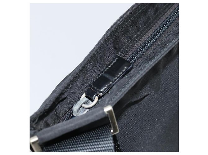 Bolso de Hombro PRADA Nylon Negro Plata Auténtico 160714 - vista 15