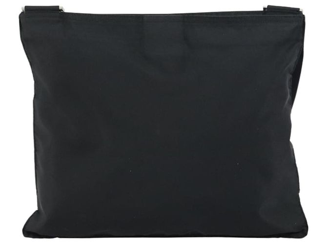 Bolso de Hombro PRADA Nylon Negro Plata Auténtico 160714 - vista 3