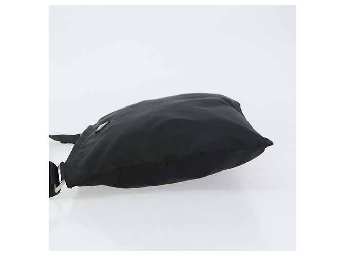 Bolso de Hombro PRADA Nylon Negro Plata Auténtico 160714 - vista 5
