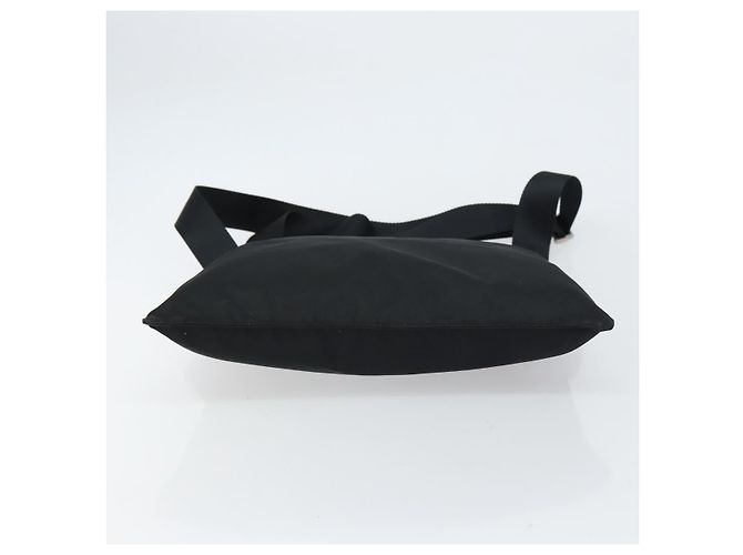 Bolso de Hombro PRADA Nylon Negro Plata Auténtico 160714 - vista 9