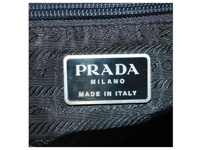 PRADA Backpack Nylon Gray Silver Auth gh1618 Brown Silvery - view 25