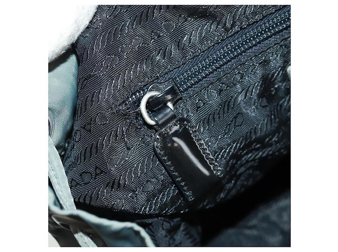 PRADA Backpack Nylon Gray Silver Auth gh1618 Brown Silvery - view 29