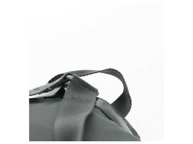 PRADA Backpack Nylon Gray Silver Auth gh1618 Brown Silvery - view 8