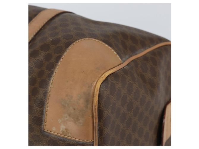 Céline Borsa Boston in tela Macadam CELINE in pelle PVC marrone oro Auth 160040 D'oro - vista 10