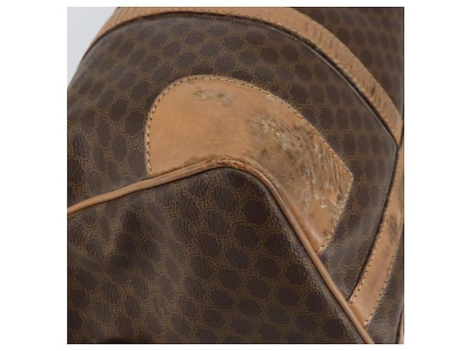 Céline Borsa Boston in tela Macadam CELINE in pelle PVC marrone oro Auth 160040 D'oro - vista 11