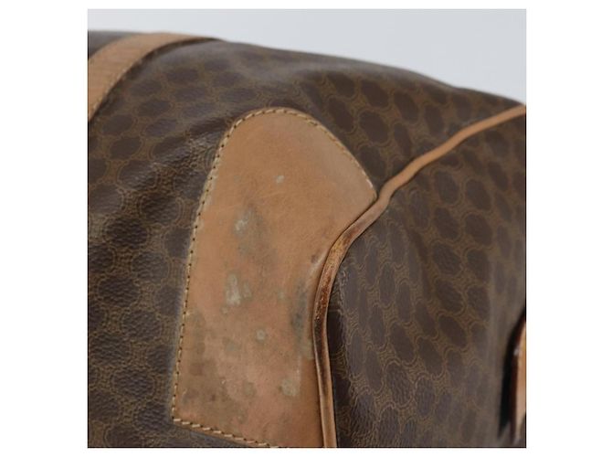 Céline Borsa Boston in tela Macadam CELINE in pelle PVC marrone oro Auth 160040 D'oro - vista 12