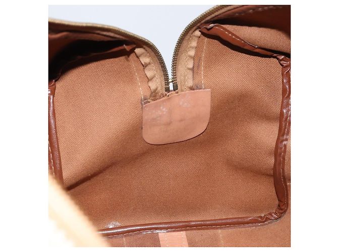 Céline Borsa Boston in tela Macadam CELINE in pelle PVC marrone oro Auth 160040 D'oro - vista 19
