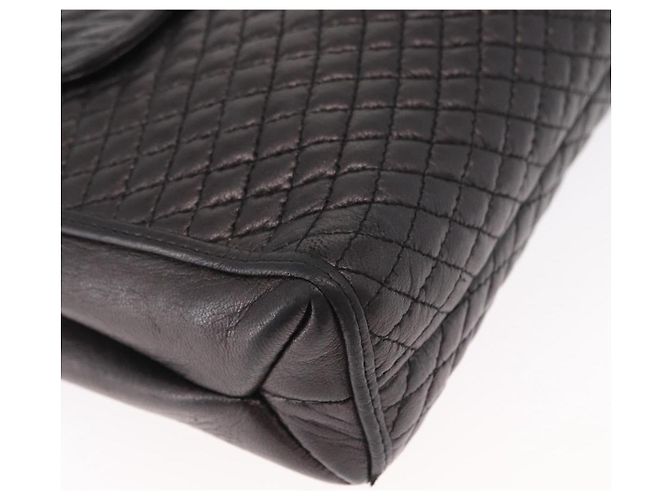 BALLY Borsa a Spalla con Catena Pelle Nera Oro Auth 161547 Nero D'oro - vista 10