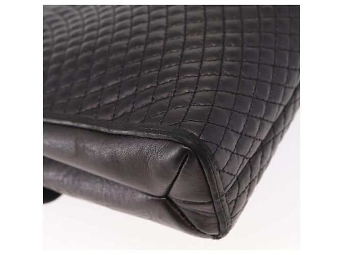 BALLY Borsa a Spalla con Catena Pelle Nera Oro Auth 161547 Nero D'oro - vista 12