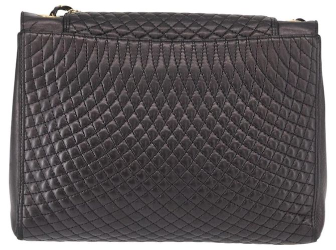 BALLY Borsa a Spalla con Catena Pelle Nera Oro Auth 161547 Nero D'oro - vista 3