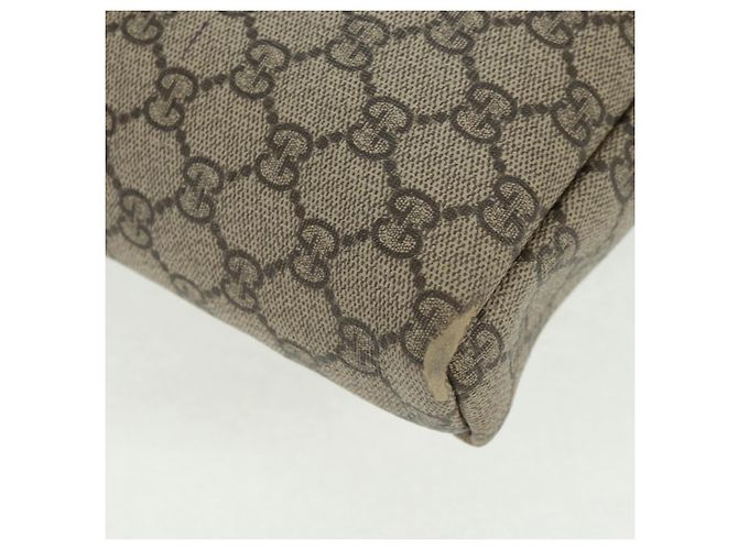 Gucci Borsa a Spalla GG Supreme PVC Beige Oro 223666 Auth 162948 D'oro - vista 12
