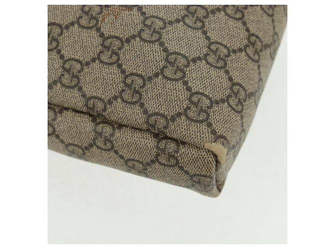 Gucci Borsa a Spalla GG Supreme PVC Beige Oro 223666 Auth 162948 D'oro - vista 14