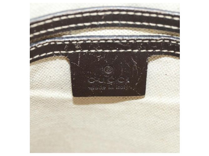 Gucci Borsa a Spalla GG Supreme PVC Beige Oro 223666 Auth 162948 D'oro - vista 20