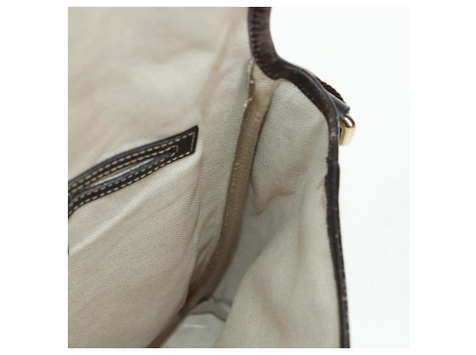 Gucci Borsa a Spalla GG Supreme PVC Beige Oro 223666 Auth 162948 D'oro - vista 22