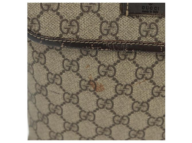 Gucci Borsa a Spalla GG Supreme PVC Beige Oro 223666 Auth 162948 D'oro - vista 3