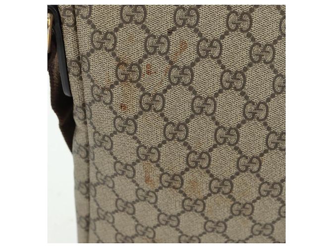 Gucci Borsa a Spalla GG Supreme PVC Beige Oro 223666 Auth 162948 D'oro - vista 5