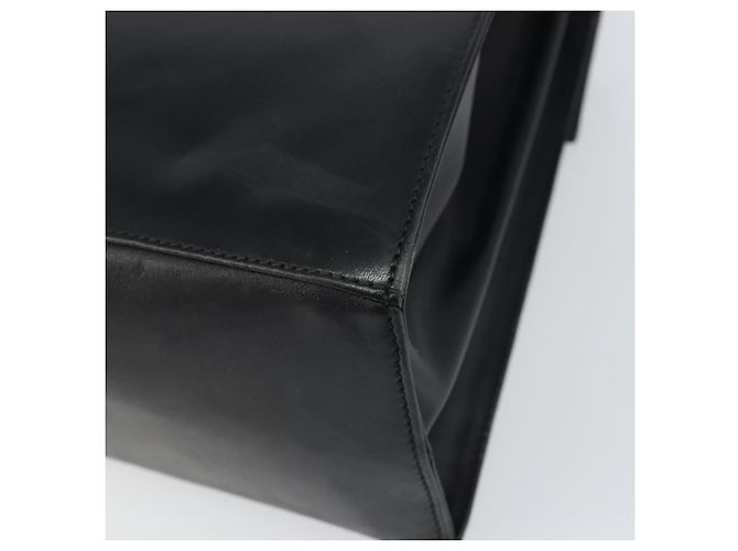 Borsa a mano Gancini in pelle nera e oro Salvatore Ferragamo Auth hk3303 Nero D'oro - vista 12