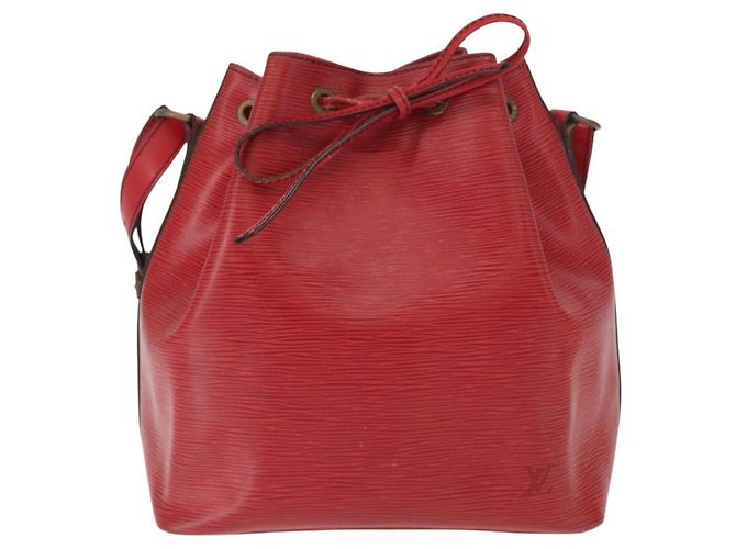 Noe LOUIS VUITTON Borsa a Spalla Petit Noé Epi Rossa M44107 LV Auth 161368 Rosso - vista 13
