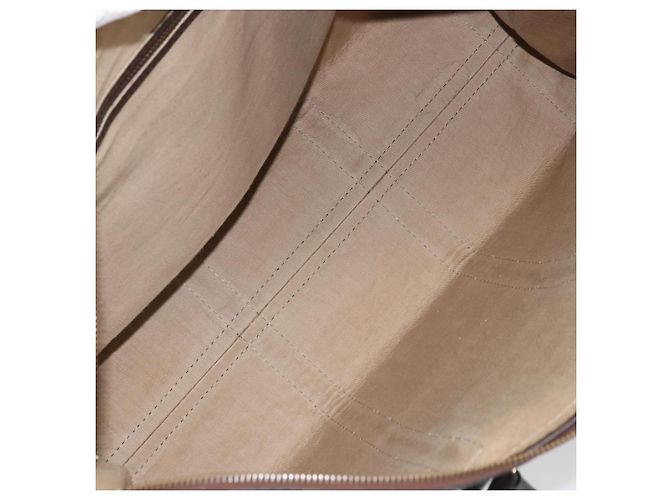 Borsa a mano in tela Trotter Christian Dior Beige Oro Auth 159277 - vista 15