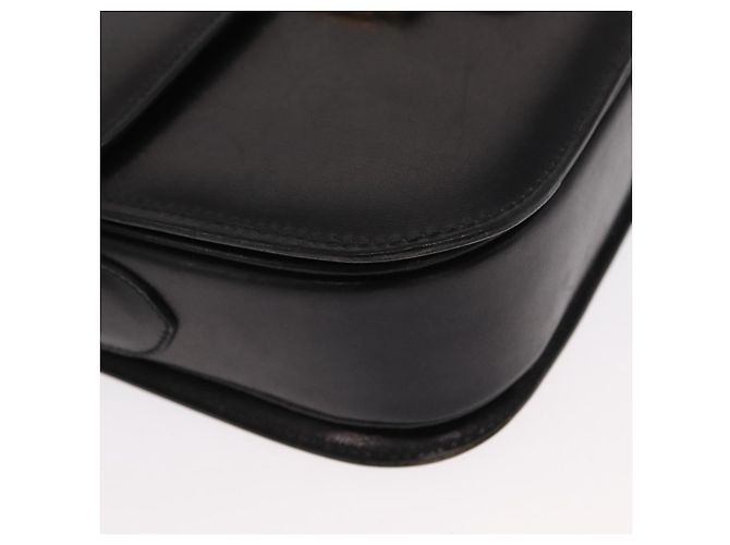 Céline Borsa a Spalla CELINE in Pelle Nera Oro Auth 160698 Nero D'oro - vista 10