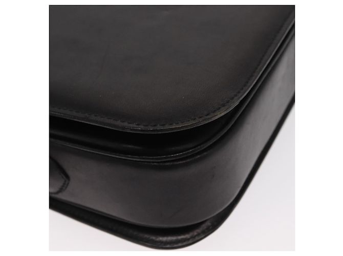 Céline Borsa a Spalla CELINE in Pelle Nera Oro Auth 160698 Nero D'oro - vista 12