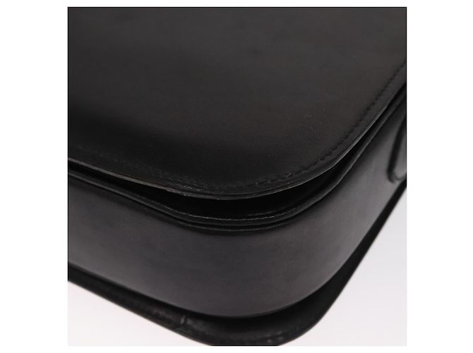 Céline Borsa a Spalla CELINE in Pelle Nera Oro Auth 160698 Nero D'oro - vista 13