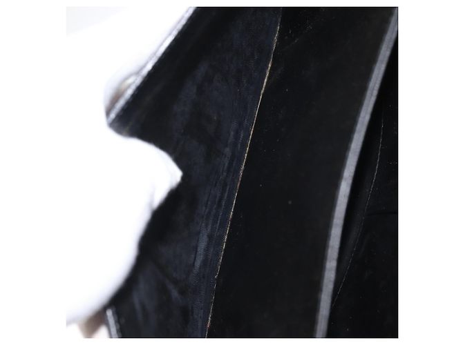 Céline Borsa a Spalla CELINE in Pelle Nera Oro Auth 160698 Nero D'oro - vista 22
