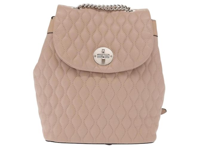 BALLY Backpack Leather Pink Silver Auth 159289 Silvery - view 2