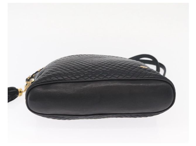 BALLY Bolsa de Ombro com Corrente Couro Marinho Dourado Auth 161052 Azul marinho - vista 9