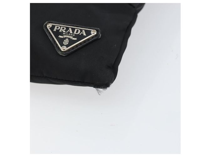 Borsa a Spalla PRADA Nylon Nero Argento Autentica 160712 - vista 10