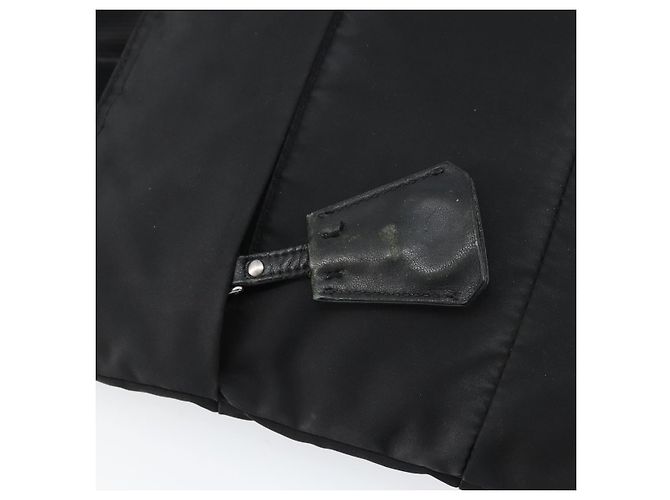 Borsa a Spalla PRADA Nylon Nero Argento Autentica 160712 - vista 15