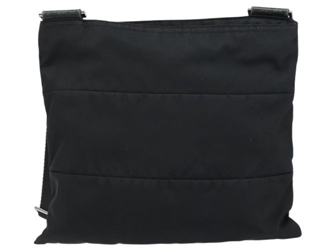 Borsa a Spalla PRADA Nylon Nero Argento Autentica 160712 - vista 3