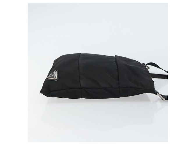 Borsa a Spalla PRADA Nylon Nero Argento Autentica 160712 - vista 4