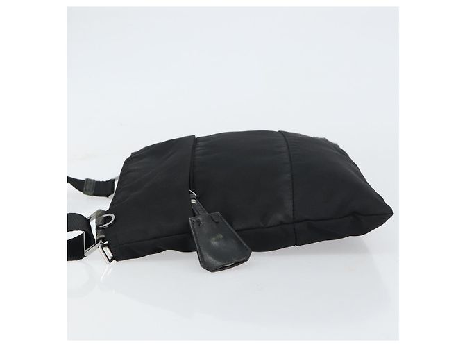Borsa a Spalla PRADA Nylon Nero Argento Autentica 160712 - vista 5