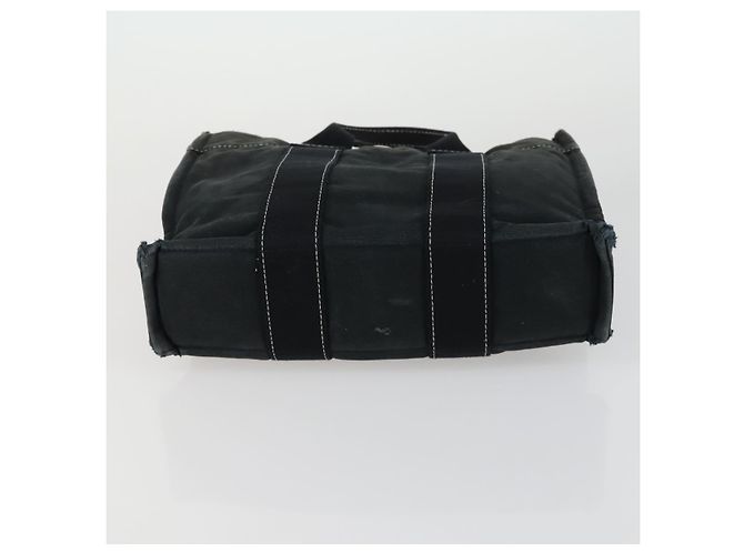 Hermès HERMES Borsa Fourre Tout Her Line in Tela 5 Set Nero Blu Marino Grigio Auth mr1716 Marrone Blu navy - vista 10