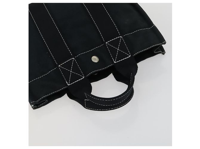 Hermès HERMES Borsa Fourre Tout Her Line in Tela 5 Set Nero Blu Marino Grigio Auth mr1716 Marrone Blu navy - vista 14